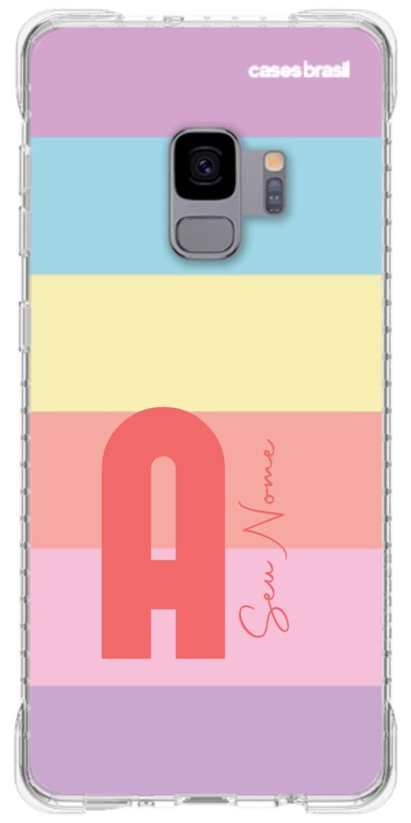 Capinha para Celular Arco-íris Cores Pastel