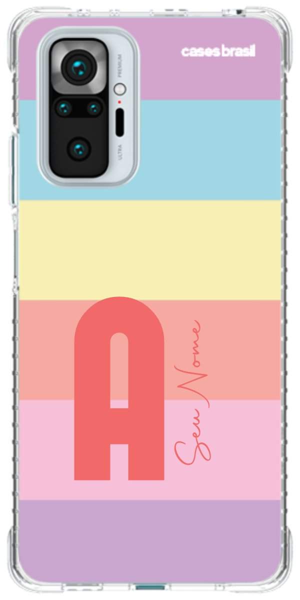 Capinha para Celular Arco-íris Cores Pastel