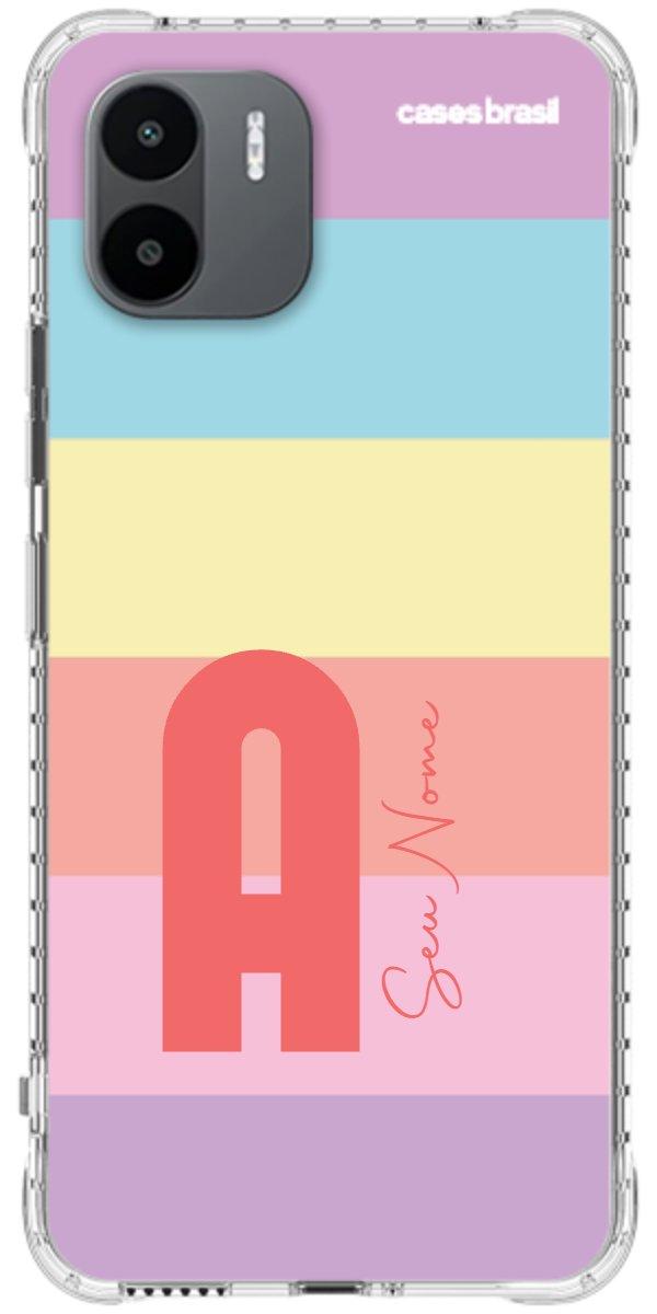 Capinha para Celular Arco-íris Cores Pastel