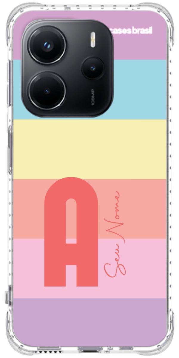 Capinha para Celular Arco-íris Cores Pastel