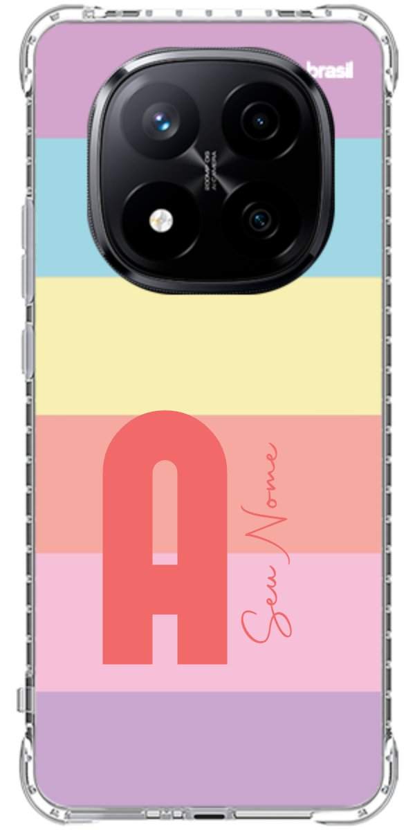Capinha para Celular Arco-íris Cores Pastel