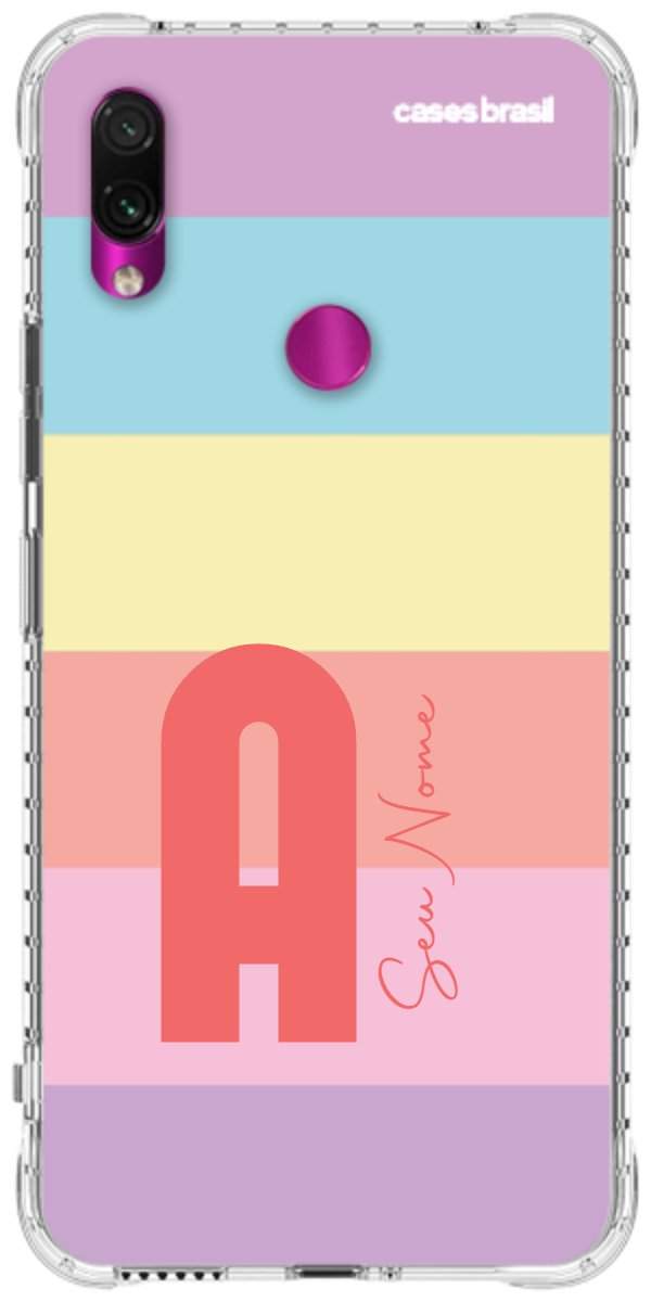 Capinha para Celular Arco-íris Cores Pastel