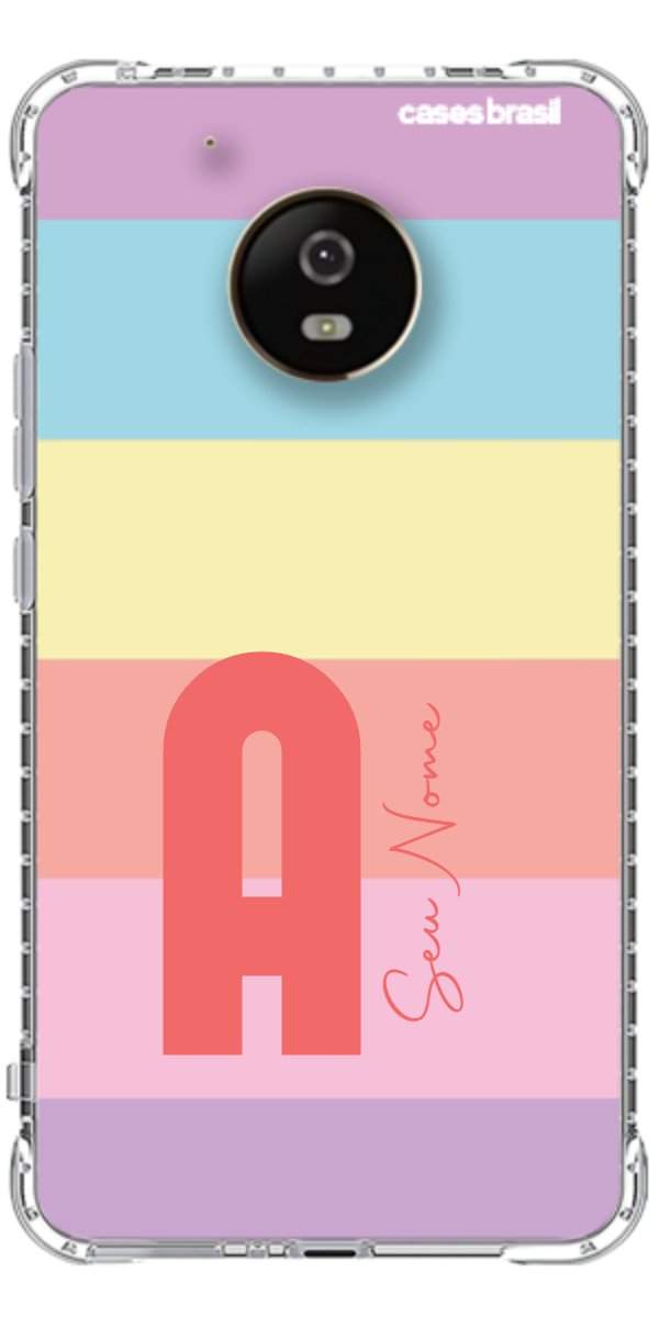 Capinha para Celular Arco-íris Cores Pastel