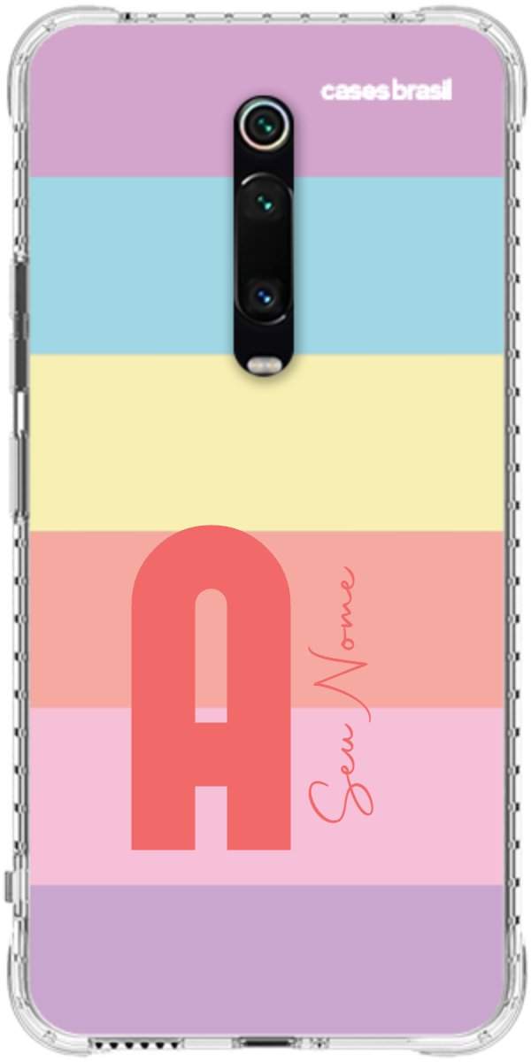 Capinha para Celular Arco-íris Cores Pastel