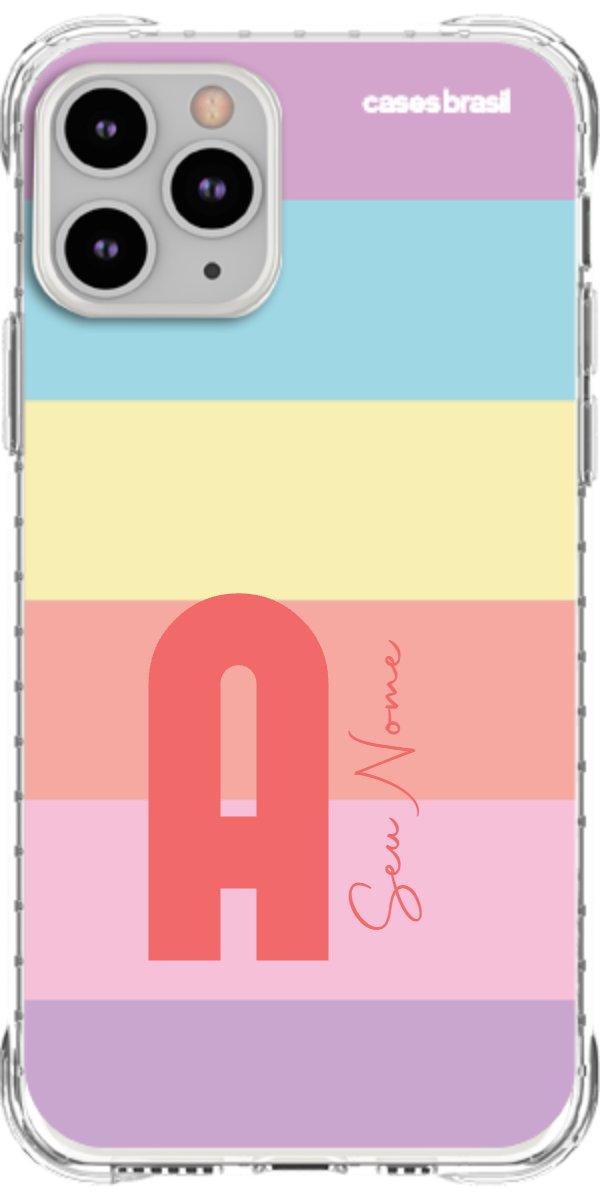 Capinha para Celular Arco-íris Cores Pastel