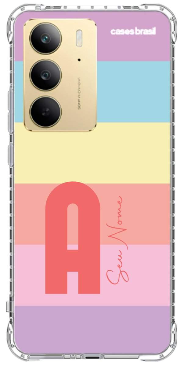 Capinha para Celular Arco-íris Cores Pastel