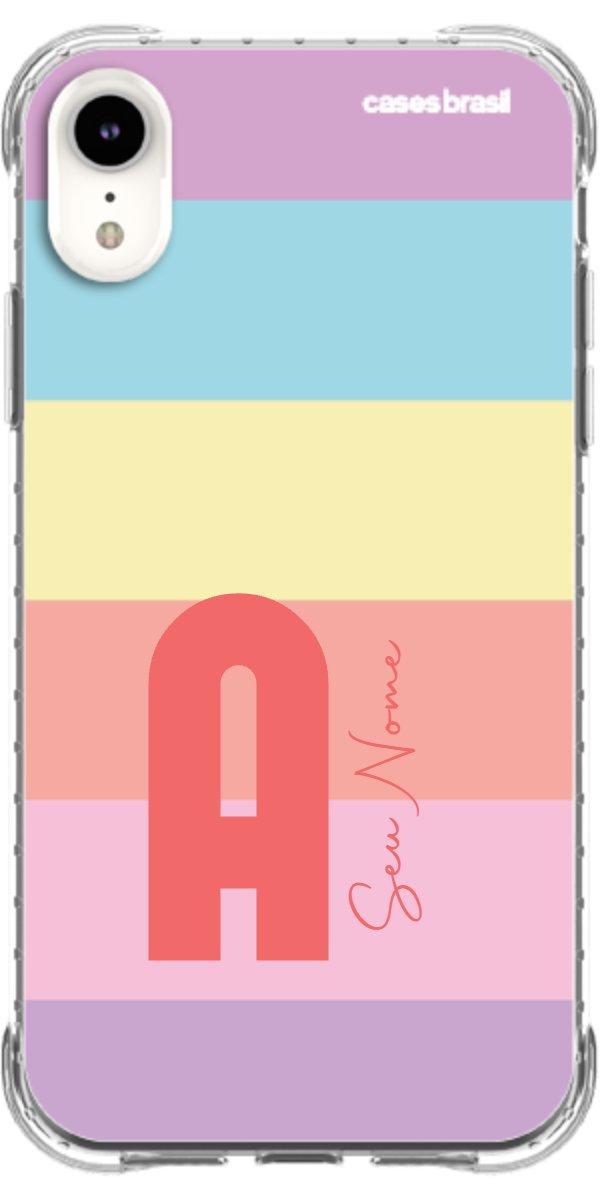 Capinha para Celular Arco-íris Cores Pastel