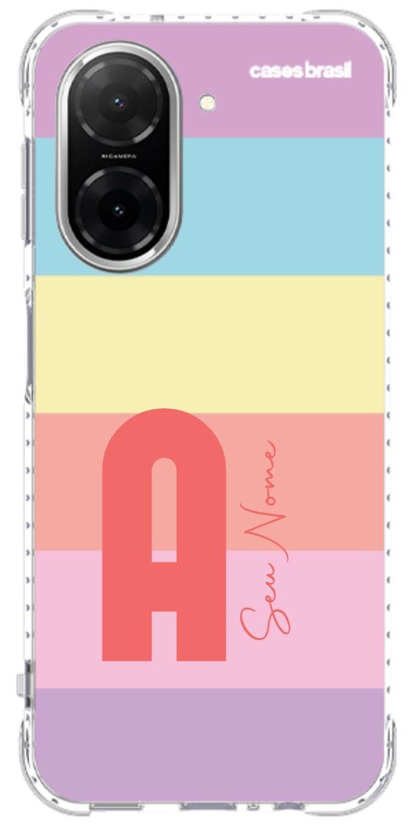 Capinha para Celular Arco-íris Cores Pastel