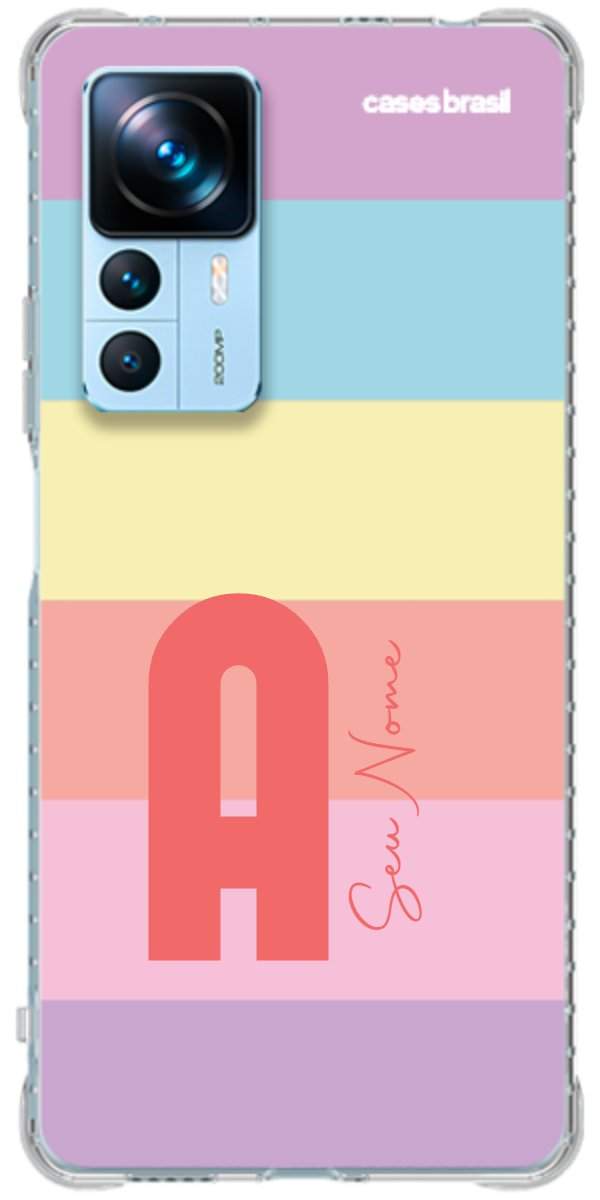 Capinha para Celular Arco-íris Cores Pastel