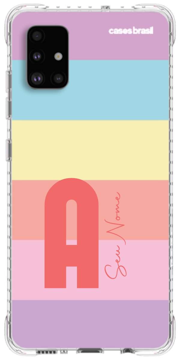 Capinha para Celular Arco-íris Cores Pastel