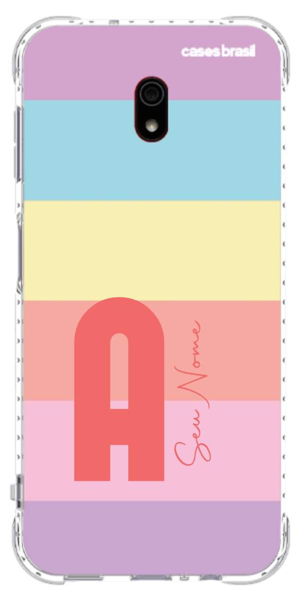 Capinha para Celular Arco-íris Cores Pastel