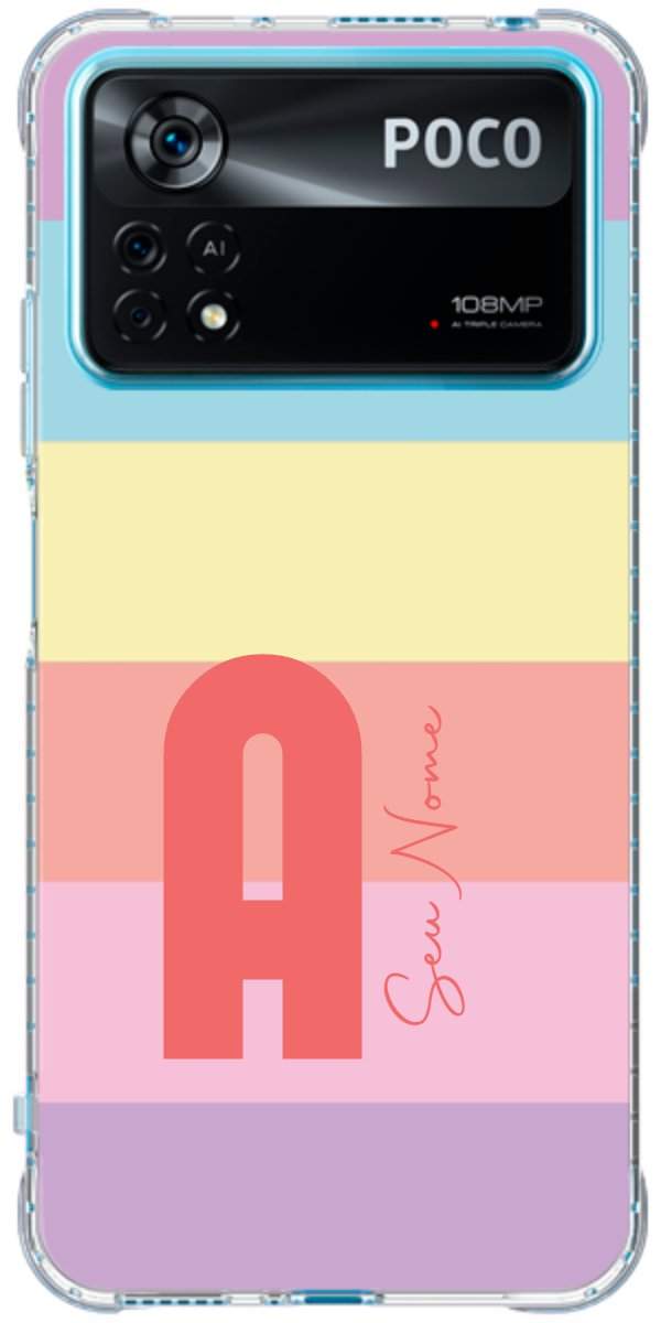 Capinha para Celular Arco-íris Cores Pastel
