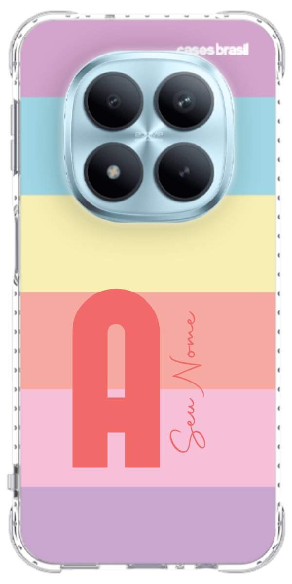 Capinha para Celular Arco-íris Cores Pastel