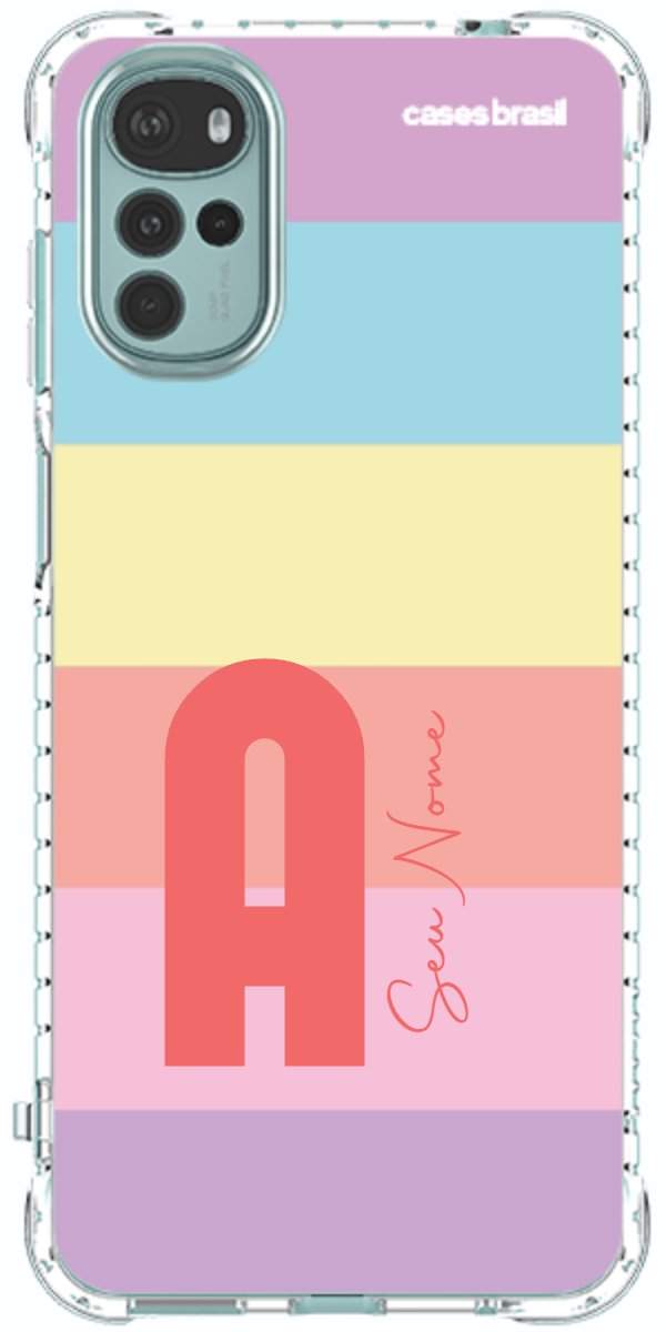 Capinha para Celular Arco-íris Cores Pastel