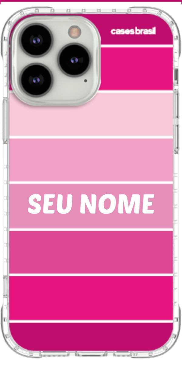 Capinha para Celular Faixas Tons de Rosas