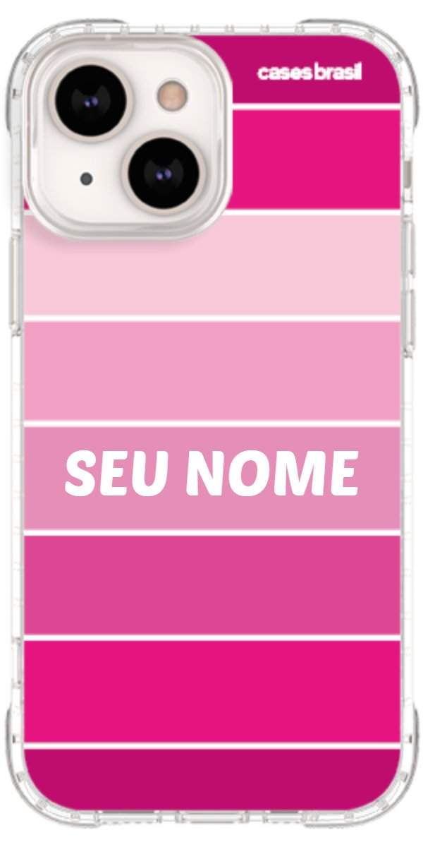 Capinha para Celular Faixas Tons de Rosas