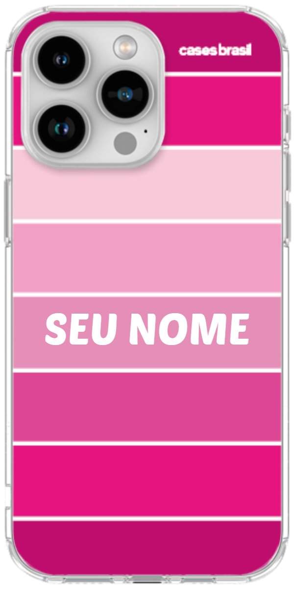 Capinha para Celular Faixas Tons de Rosas