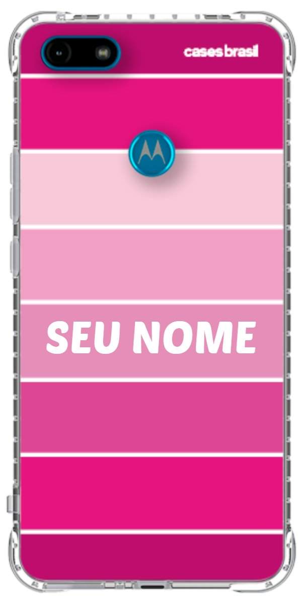 Capinha para Celular Faixas Tons de Rosas