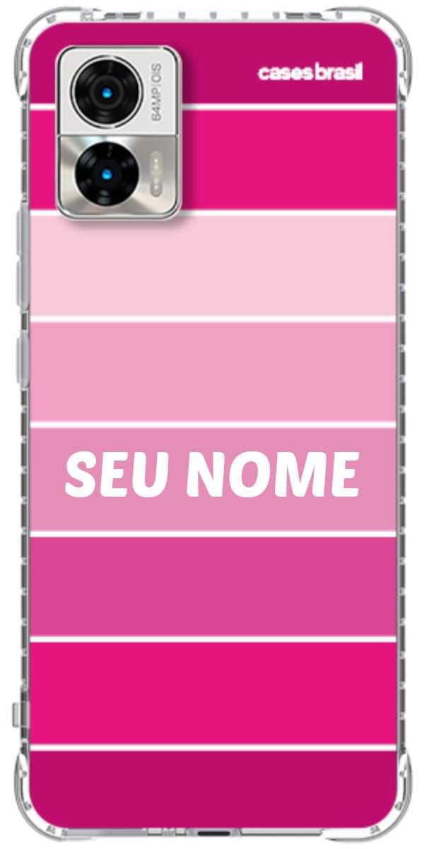 Capinha para Celular Faixas Tons de Rosas