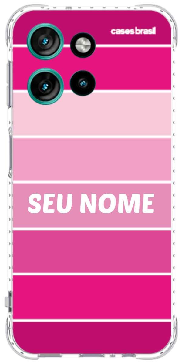 Capinha para Celular Faixas Tons de Rosas