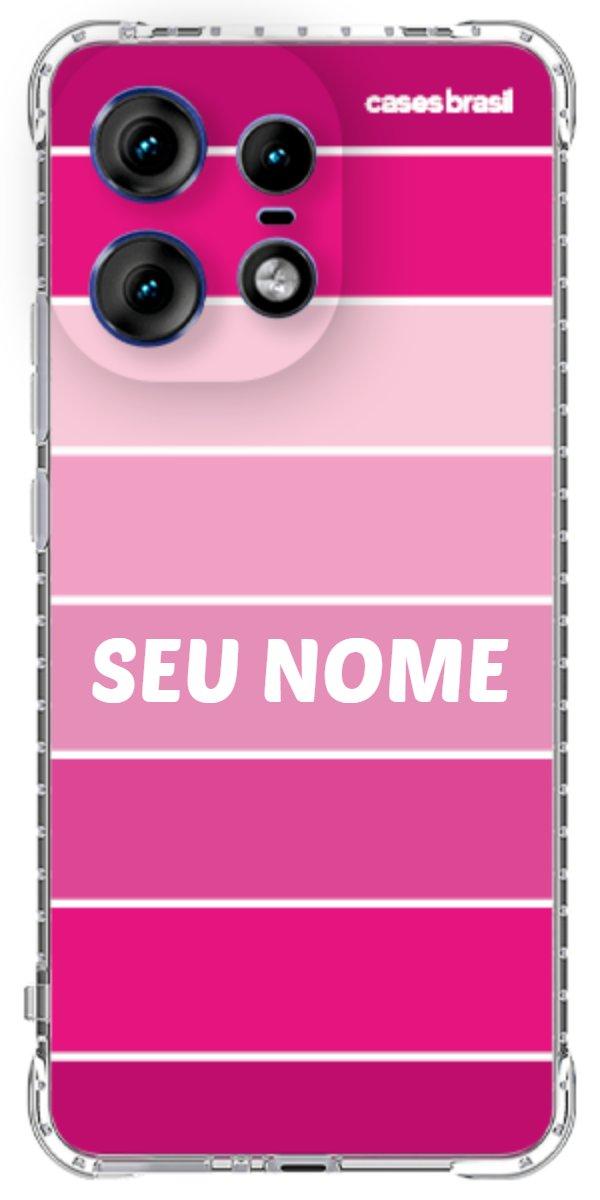 Capinha para Celular Faixas Tons de Rosas