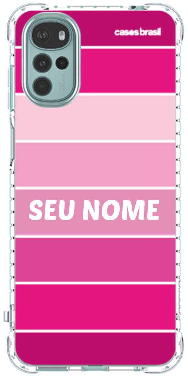 Capinha para Celular Faixas Tons de Rosas