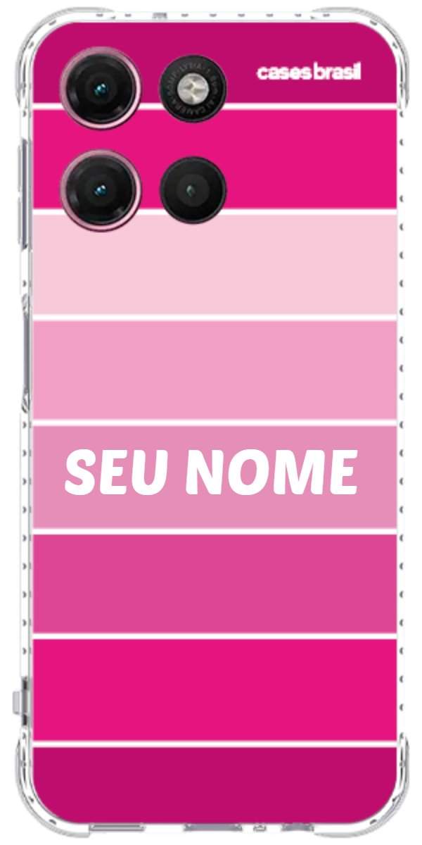 Capinha para Celular Faixas Tons de Rosas