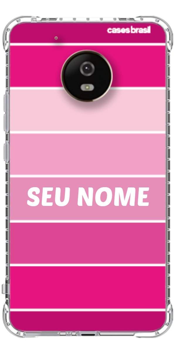 Capinha para Celular Faixas Tons de Rosas
