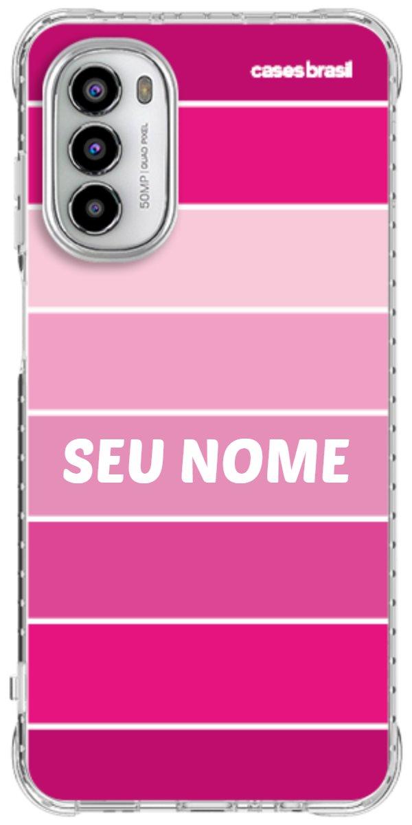 Capinha para Celular Faixas Tons de Rosas