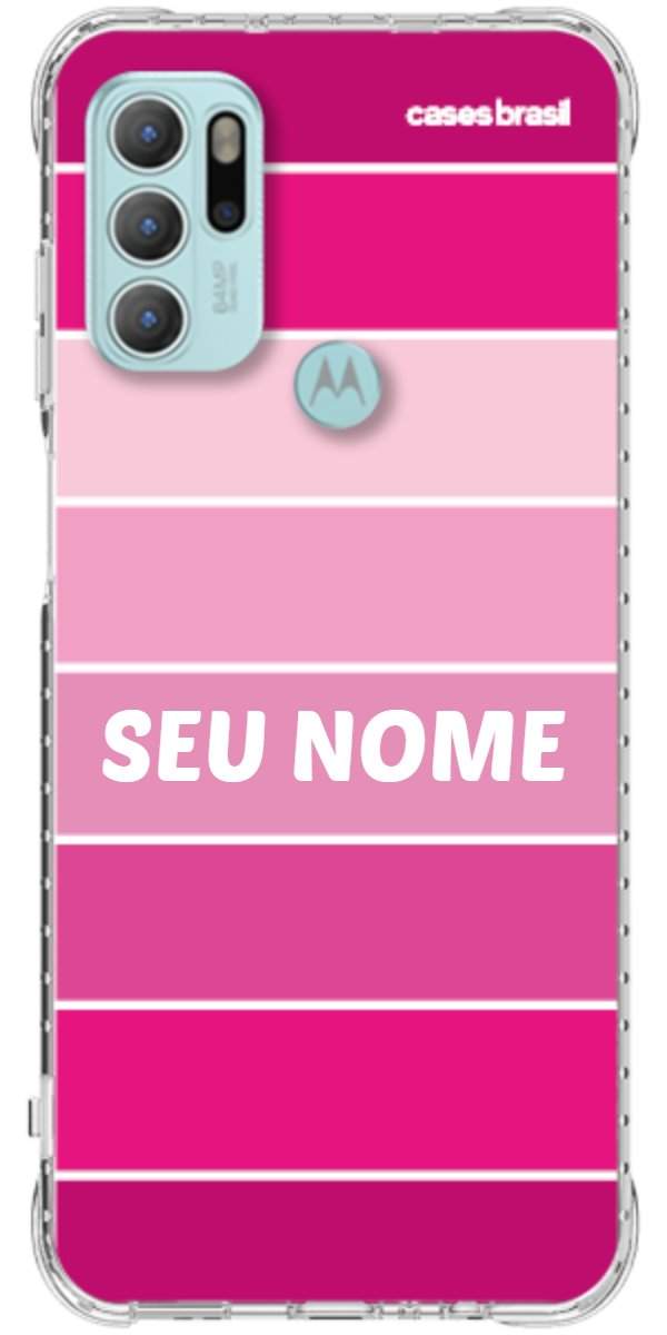 Capinha para Celular Faixas Tons de Rosas
