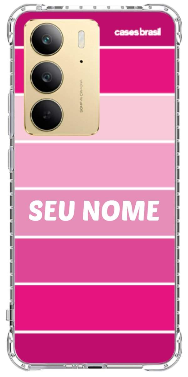 Capinha para Celular Faixas Tons de Rosas