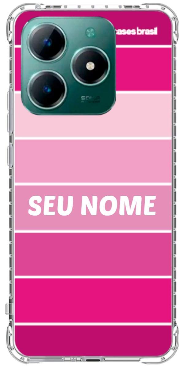 Capinha para Celular Faixas Tons de Rosas