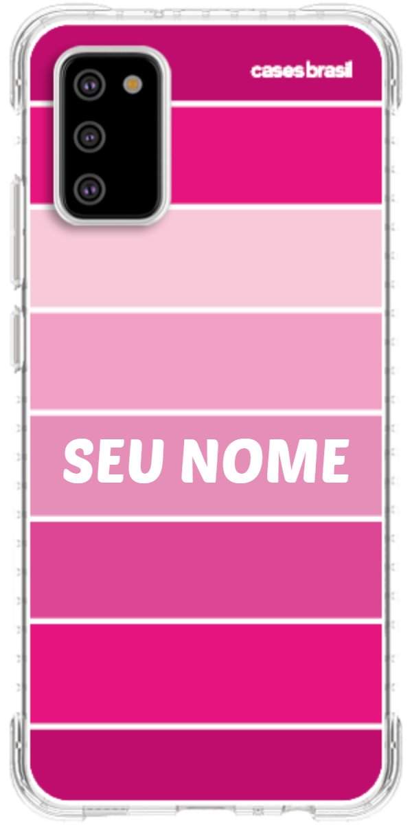 Capinha para Celular Faixas Tons de Rosas