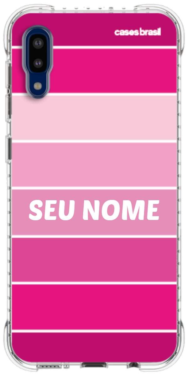 Capinha para Celular Faixas Tons de Rosas