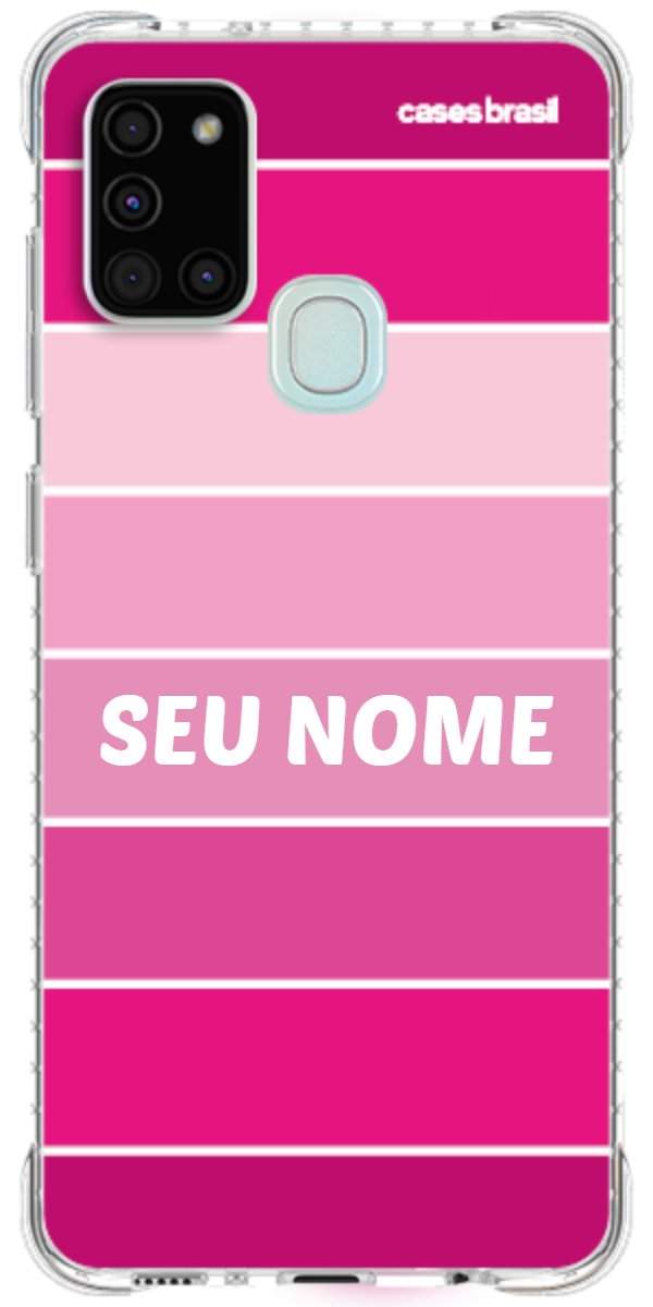 Capinha para Celular Faixas Tons de Rosas