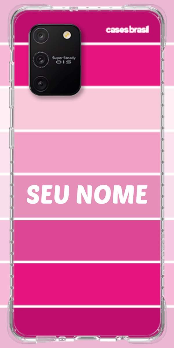 Capinha para Celular Faixas Tons de Rosas