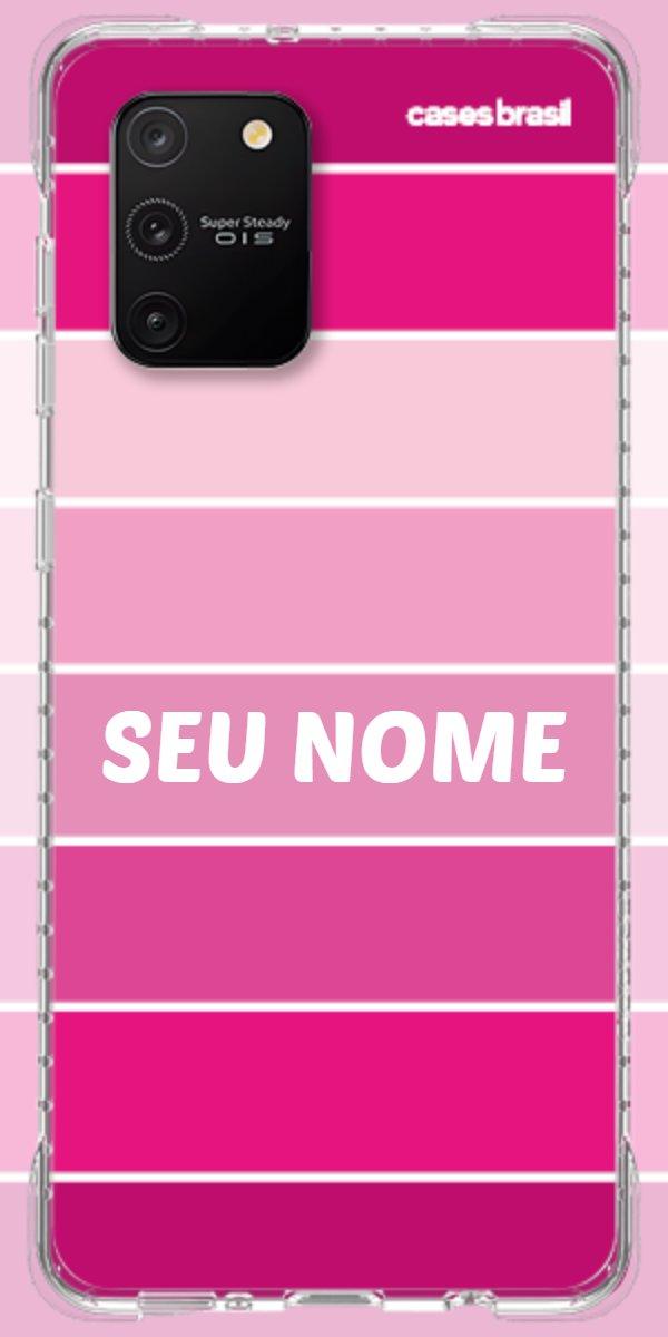 Capinha para Celular Faixas Tons de Rosas