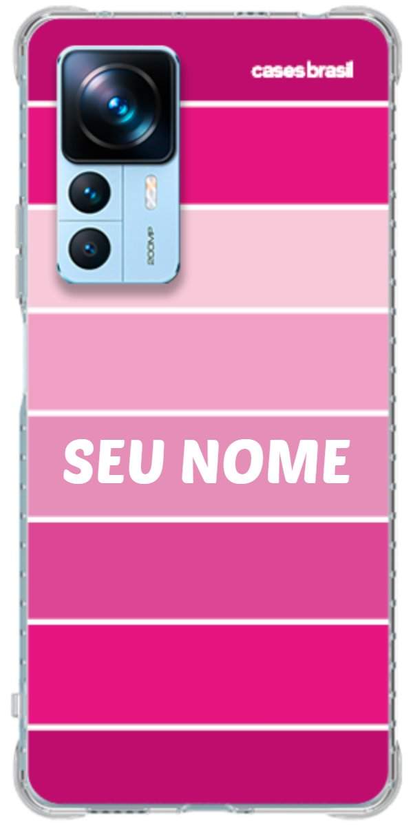 Capinha para Celular Faixas Tons de Rosas