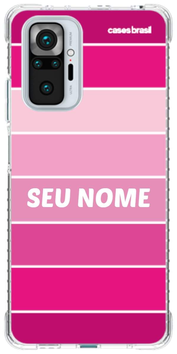 Capinha para Celular Faixas Tons de Rosas