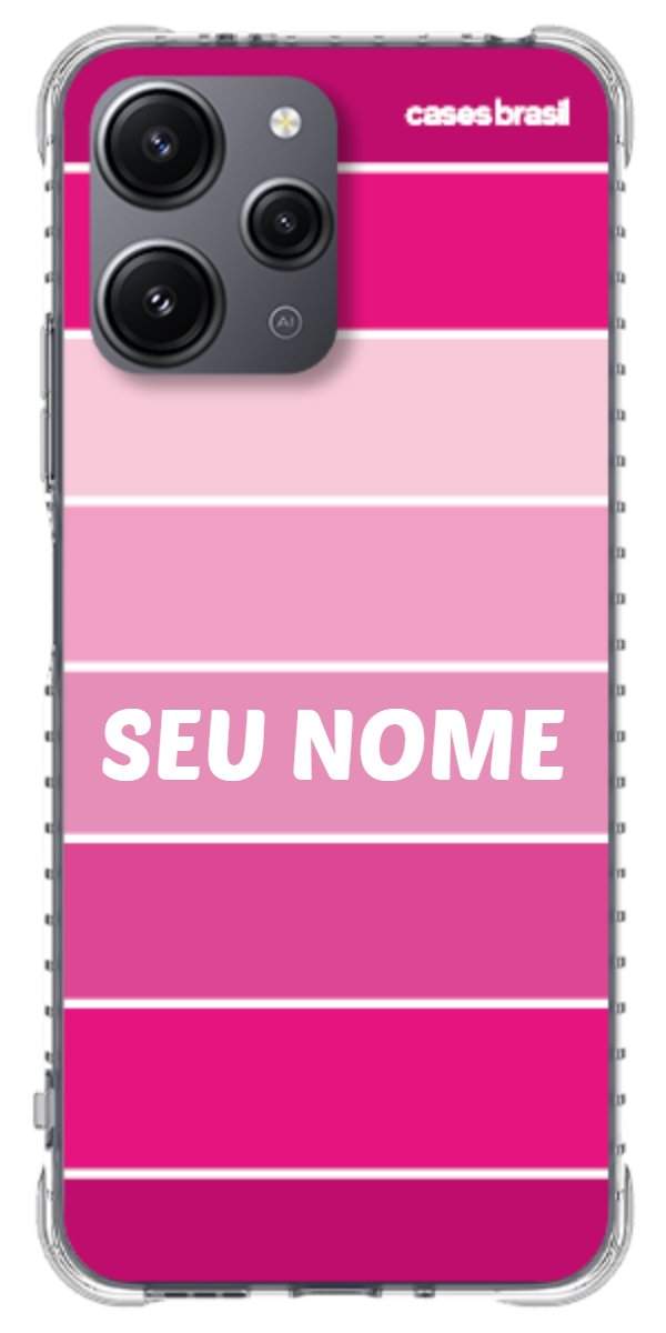 Capinha para Celular Faixas Tons de Rosas