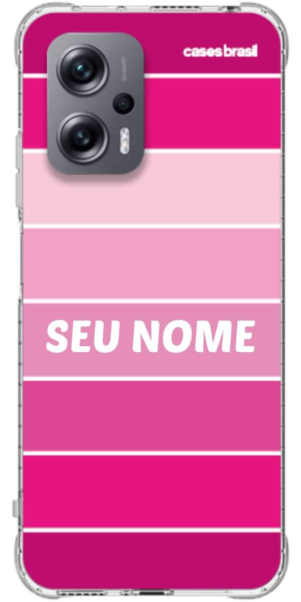 Capinha para Celular Faixas Tons de Rosas