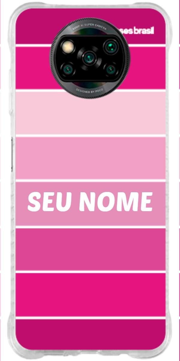 Capinha para Celular Faixas Tons de Rosas
