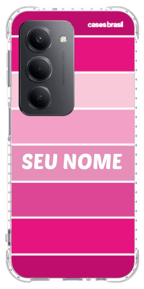 Capinha para Celular Faixas Tons de Rosas
