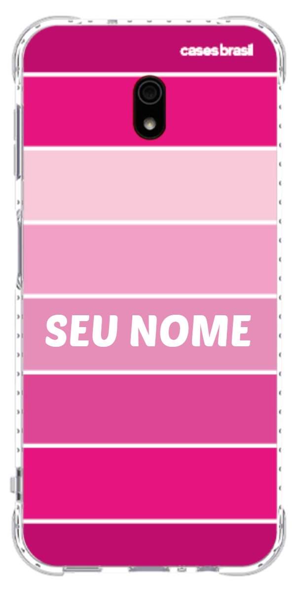 Capinha para Celular Faixas Tons de Rosas
