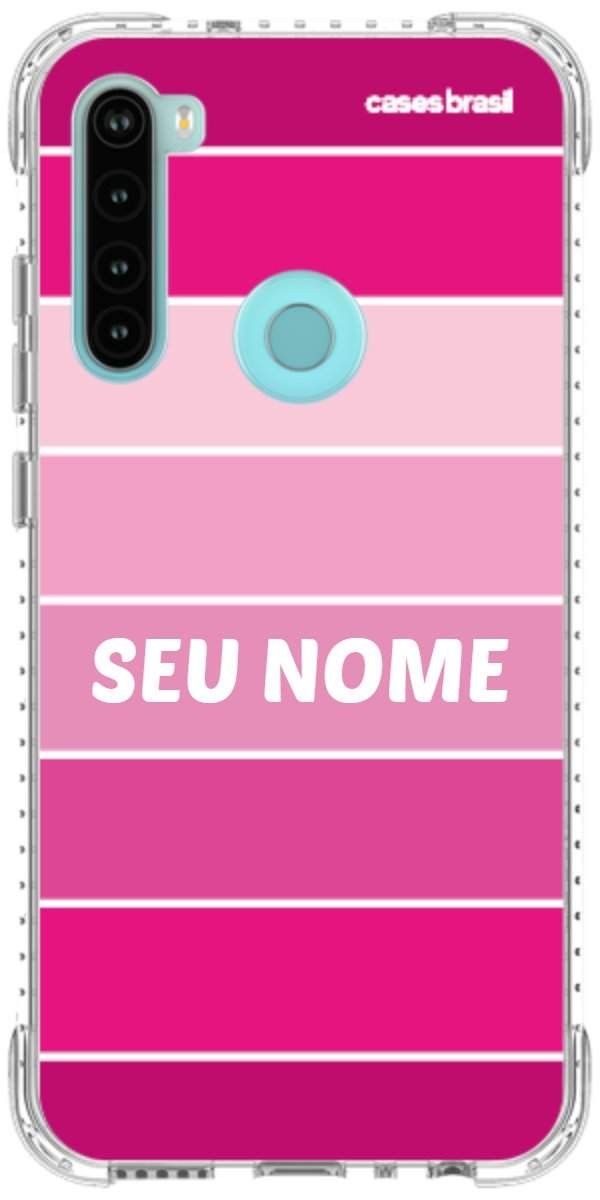 Capinha para Celular Faixas Tons de Rosas