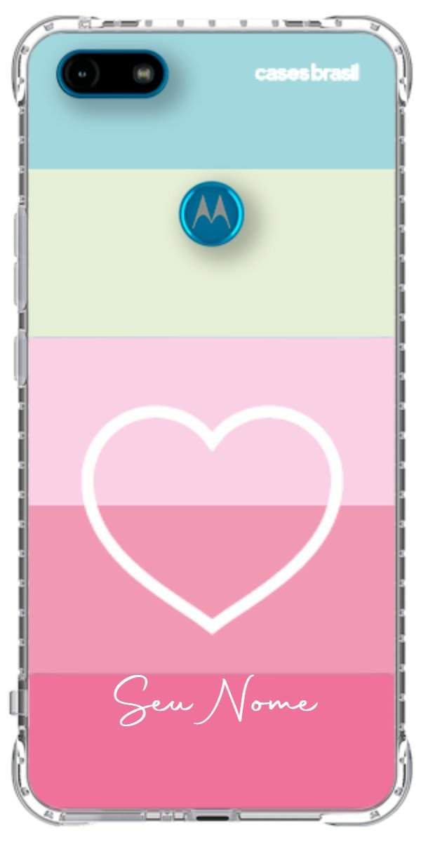 Capinha para Celular Coração delicado Arco-íris