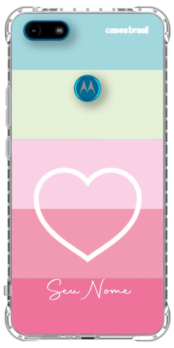Capinha para Celular Coração delicado Arco-íris