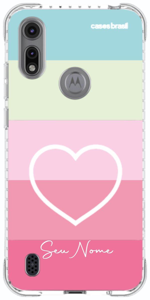 Capinha para Celular Coração delicado Arco-íris