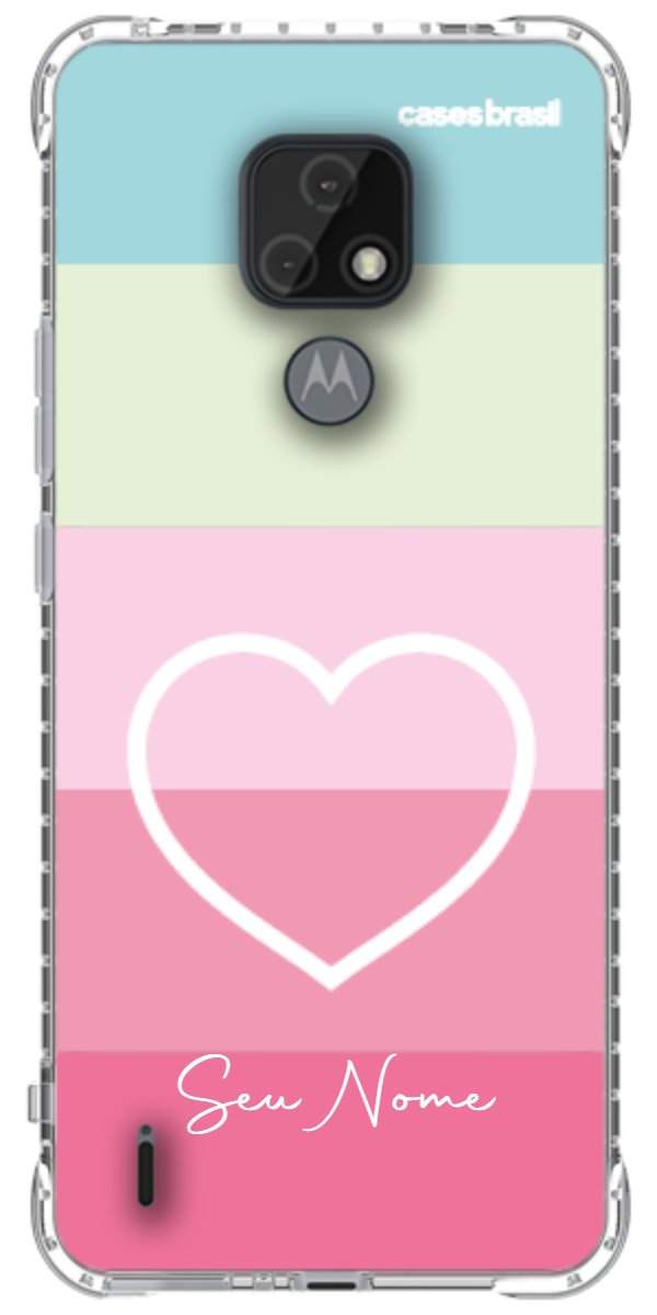Capinha para Celular Coração delicado Arco-íris