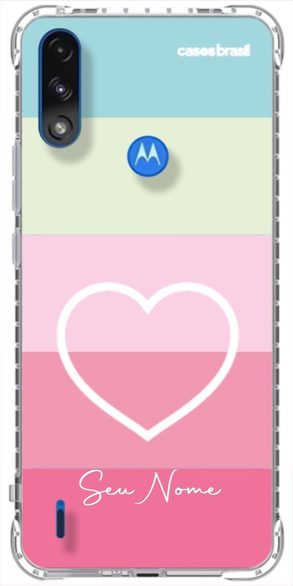 Capinha para Celular Coração delicado Arco-íris